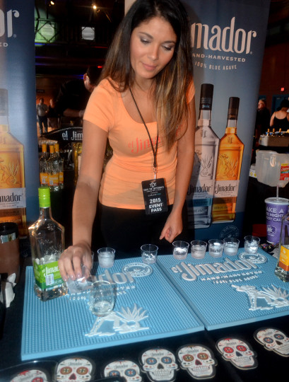 El Jimador came out with samples of their mango and lime tequila’s.