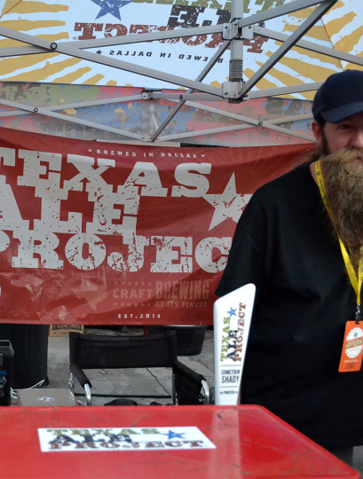 Texas Ale Project was out with a couple of their brews.