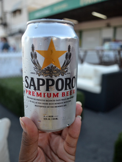 The Sapporo Premium Beer was the begining of the brew tasting. It was quite enjoyable and the perfect light taste to start the evening.