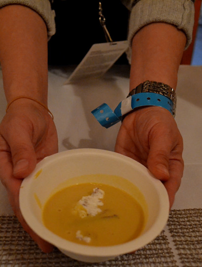 This pumpkin soup with duck confit was slightly thick and sweet, with the duck confit adding just the right salty balance. It tasted exaclty like fall.