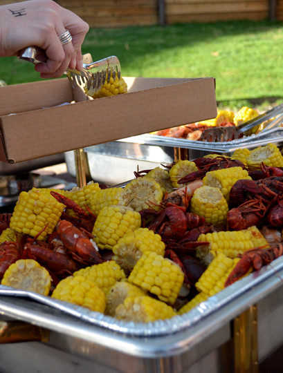 Crawfish, shrimp, potatoes and corn. All the makings of an epic seafood boil.