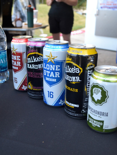 A few of the booze that people sipped on during Sausage Fest 2015.