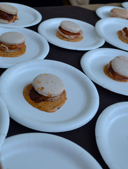 Another one of my favorite items at the Grand Tasting were these savory French macarons from Bolsa.