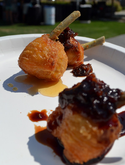 Lighty fried chicken lollipops were absolutely phenomenal from Central Market at the Grand Tasting.
