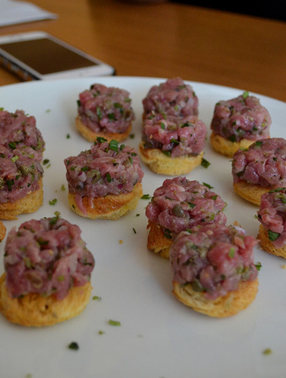 Steak tartare served at SAVOR in the VIP section was exceptionally delightful! Plenty of seasoned beef.