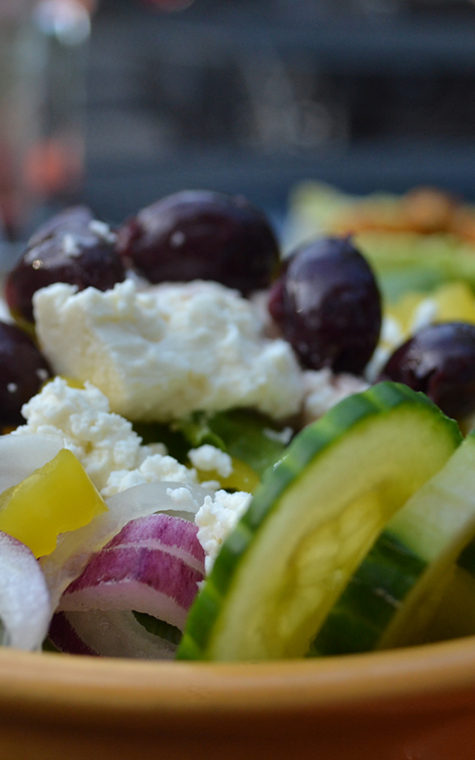 Tasty greek salad.